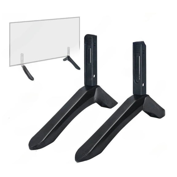 XIBUFE Universal Table Top TV Stand, Adjustable Heavy Duty Steel Mount for 32 to 55 Inch LCD LED Flat Screens, Black