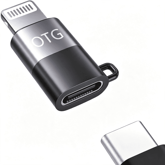 XIBUFE Usb-C to Lightning Otg Audio Adapter for Connecting Dji Mic Mini/Lark M2S Series Wireless Microphone Receivers to Iphone 14/13/12/11 / Mac Seamless Receiver for Iphone for Dji Mic