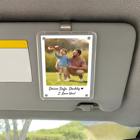 XIBUFE Visor Clip Photo Frame Car Visor Photo Clip,Photo Visor Clips for Cars Picture Holder,Suitable for Adding Family Or Personal Photos Car Photo Holder