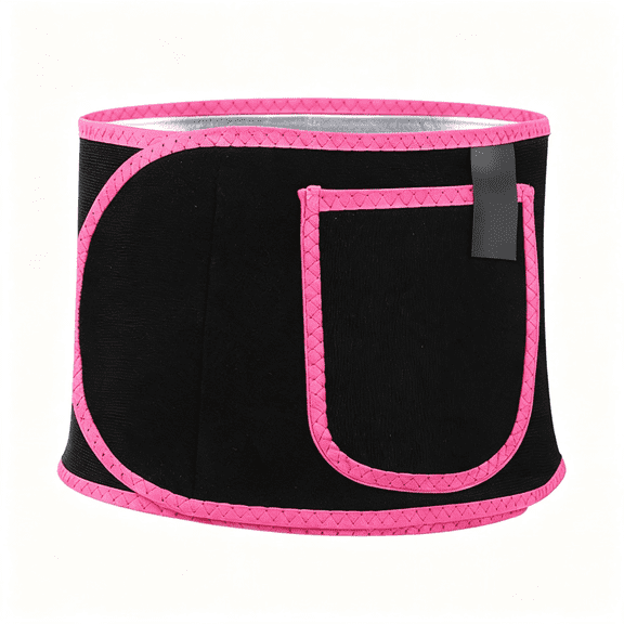 XIBUFE Waist Trainer for Women, Elastic Sweat Band for Belly Fat Red | Workout Waist Trimmer Belt, Heat Retention, Slimming Stomach Wrap, Easy to Clean Waist Sweat Band for Women