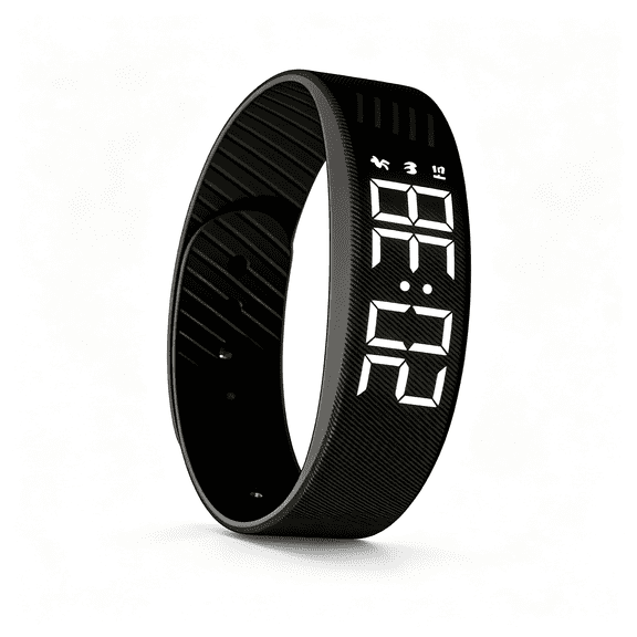 XIBUFE Wake Band, Smart Wristband, Wearable Vibration Wrist Alarm, Silent Vibration Wake-Up Wristband, Vibrating Alarm Wristband, Black
