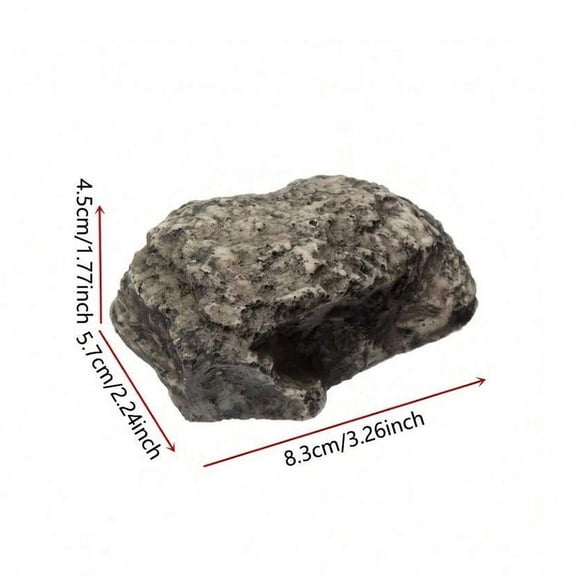 XIBUFE Waterproof Simulated Stone Key Box - Realistic Fake Rock Key Hider for Garden Yard Outdoor, Hidden Spare Key Storage Container with Secure Sliding Lid, Weatherproof Key Lock Box