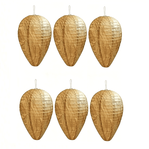 XIBUFE Waterproof Wasp Nest Outdoor,Hanging Fake Hornets Nest,Backyard Fake Bee Hive,8.3 Inches Diameter 11.5 Inches Height,Yellow Jackets