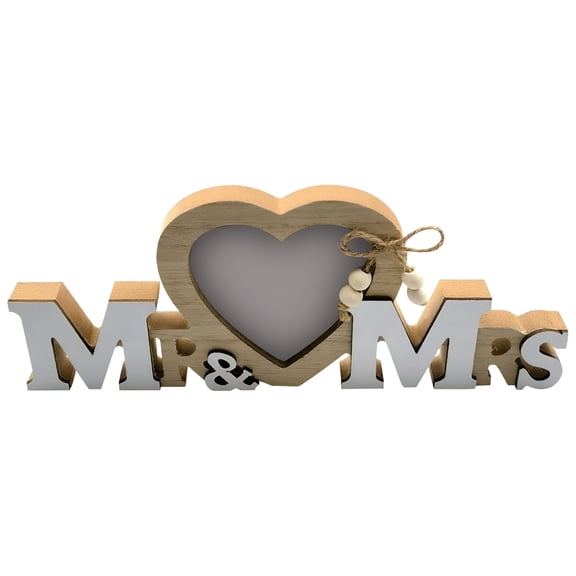 XIBUFE Wedding Gifts for Couples Picture Frame Wooden Photo Gifts for Husband Wife Anniversary Birthday Gifts for Bride Bridegroom Mr and Mrs Picture Frame Engraved Gift Picture Gifts