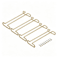 Metal Wine Rack Storage XIBUFE Wine Glass Rack under Cabinet,4Pcs 10-