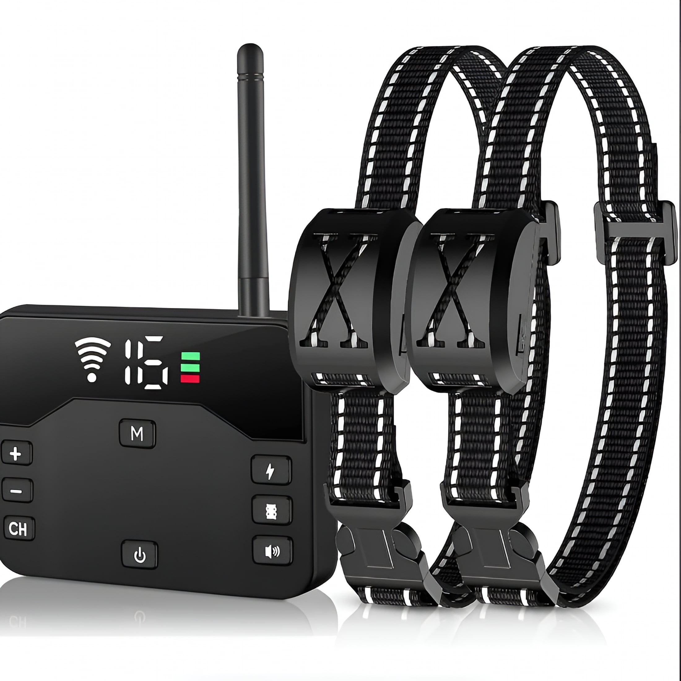 XIBUFE Wireless Dog Fence,2-In-1 Electric Dog Fence System for 2 Dogs with Training Collar And Remote,Ip65,2024 Safety Pets Containment System for All Dogs,Cover Up to 8 Acre(20-850Ft)