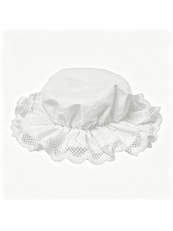 Women'S Pioneer Bonnet - Colonial Peasant Amish Hat, Prairie Cap, Nightcap, Maid Cosplay Costume Accessory Colonial Style Bonnet