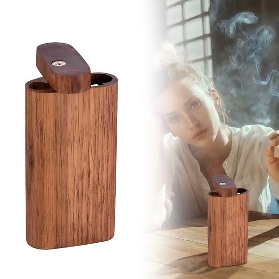 XIBUFE Wood Vintage Box Case for Rolled Cigarette And Joint Luxurious And Elegant Wooden Holder Gift for Men And Women