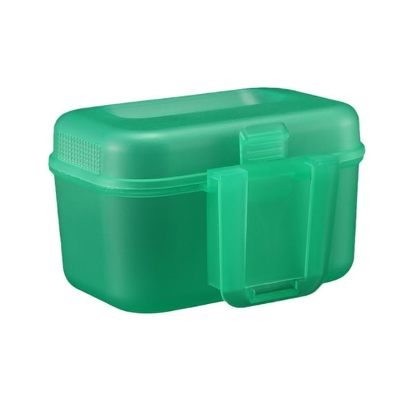 XIBUFE Worm Container Fishing Bait Box Lure Case Baits Container Green Worm Bait Box for Freshwater Saltwater Fishing Tackle Storage Portable Outdoor Sport Accessory