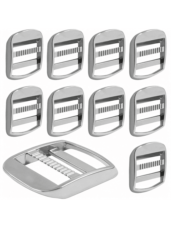 Zinc Alloy Ladder Lock Slider,1 Inch Metal Adjustable Webbing Strap Release Buckles for Backpacks ladder lock 1 inch