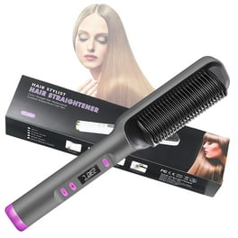 Sleek Labs Ceramic Hair Straightening Blow Dry Brush Professional Styling Tool Walmart