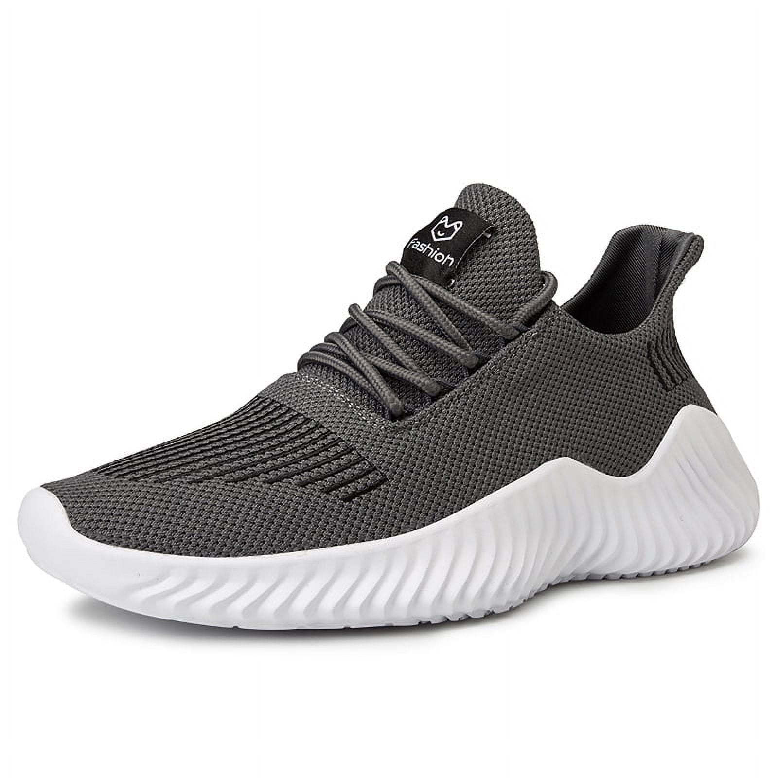 Mens Slip On Running Shoes Athletic Walking Trainers Lightweight Breathable Mesh Tennis Sneakers