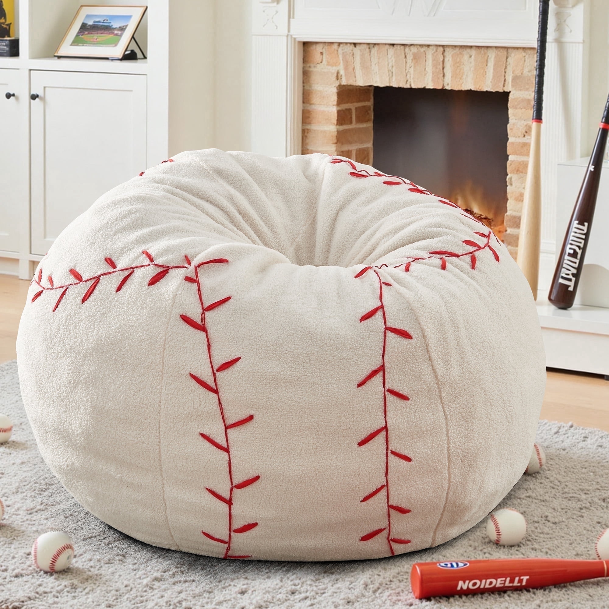 XIECUVA Bean Bag Chair for Adults, High-Rebound Memory Foam Beanbag Chairs with Removable Cover for Living Room Bedroom, 32 Inches