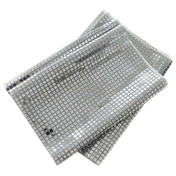 XIEULQP 2 Pack 12 x 72 Inches Glitter Disco Party Table Runner Disco Ball Decor Retro 70s 80s Theme Birthday Decorations Sequin Silver Bachelorette Dance Party Supplies Wedding Table Cloth