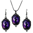 thumbnail image 1 of XIEULQP 2025 Gothic Witch Jewelry Collection - Dark Pendant Necklace & Earrings Set for Halloween Costume Accessories and Gothic Fashion Enhancement, 1 of 4