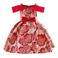 XIEULQP Baby Girl Clothes Girls Dress with Bow Design Girl Party Dress Birthday Dress Girl