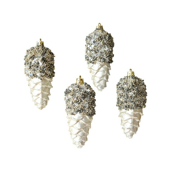 XIEULQP Champagne Gold Christmas Ornament Set with Wind Chime Design - Boxed Bauble Decor for Tree Displays, Home Holiday Decorations, and Seasonal Interior Enhancements