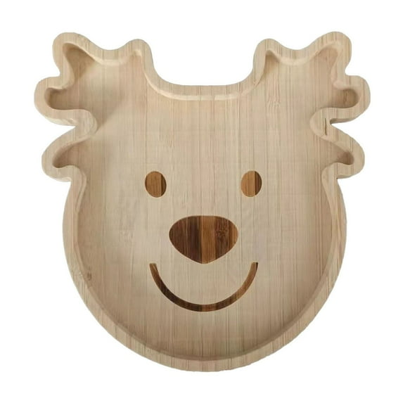 XIEULQP Christmas Wooden Serving Platter Santa Claus Shaped Wood Tray Cheese Charcuterie Snack Board Decorative Sectional Food Dish Plate Organizer Xmas Winter for Home Kitchen