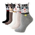 thumbnail image 1 of XIEULQP Compression Socks for Women 5Pair Casual Print Cotton Pattern Lady Socks Tube Comfortable Socks, Womens Socks Size 7-9 White, 1 of 2