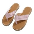 XIEULQP Cushionaire Sandals Women Beach Thong Slippers Hollow Casual
