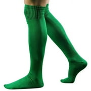 XIEULQP Socks for Men Sport Football Soccer Long Socks Over Knee High Sock Baseball Hockey Soft Breathable Socks Green