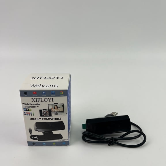 XIFLOYI Webcams,HD 1080p Webcam, USB Computer Web Camera, Streaming Camera, Noise Reduction, Auto Light Correction, Plug & Play for PC/Laptop, Works with Zoom, Skype, Teams