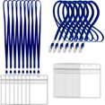 thumbnail image 1 of XIHAMA 10Pcs Clear Plastic Name Tags Badge ID Card Holders and 10Pcs Black Lanyards with Clip, 1 of 6