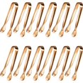 thumbnail image 1 of XIHAMA 12 Pcs Serving Tongs, Small Serving Utensils for Parties Catering Gold Tongs, Food-Grade 304 Stainless Steel Mini Appetizer Tongs for Tea Party Coffee Bar, 1 of 7
