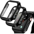thumbnail image 1 of XIHAMA [2 Pack Compatible for Apple Watch 42mm Series 3/2/1 Tempered Glass Screen Protector with Hard Clear Case, Full Coverage Easy Installation Bubble-Free Cover for iWatch Accessories, 1 of 6