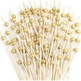 thumbnail image 1 of XIHAMA 200 Pcs Cocktail Picks, 4.7 Inch Toothpicks for Appetizers, Bamboo Cocktail Sticks Skewers for Drinks, Desserts, Charcuterie, Wedding Party Fancy Toothpicks, Natural Pearl Mini Food Picks Decor, 1 of 9