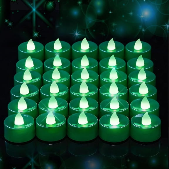 XIHAMA 24 Pcs Flickering Flameless Tea Lights Battery Operated 8+ Hours Long Lasting Colored Candles for Wedding Table Centerpiece, Holiday, Gift, Party, Halloween, Christmas, Proposal,AG10 battery