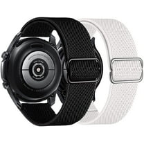 XIHAMA 2Pack Nylon Bands Compatible with Galaxy Watch 7/6/5/4 44mm 40mm, Galaxy Watch FE/Watch 6 4 Classic 42mm 46mm 43mm 47mm/ Watch 5 Pro 45mm/Active 2, 20mm Stretchy Sport Band