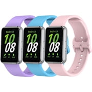 XIHAMA 3 PACK Soft Band Compatible with Samsung Galaxy Fit 3 Band, Colourful Silicone Strap Replacement Waterproof Sport Wristbands for Samsung Galaxy Fit 3 Accessories