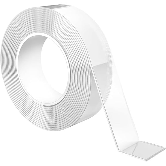 XIHAMA 3m Reusable Washable Transparent Nano Double-Sided Adhesive Tape
