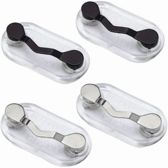 XIHAMA 4 Pack Magnetic Eyeglass HolderMagnet Pin, Pins for Clothes Shirt Magnetic Reading Glasses Holder Name tag Badge Holder Sunglass Holder ID Badge for Men and Women