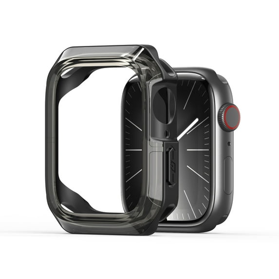 XIHAMA 40mm Armor Case Fit for Apple Watch 4/5/6/SE 40mm Case, Soft Matte Bumper + Hard Transparent Bezel, Heavy Duty Protective Cover Military-Grade Shockproof Bumper for iWatch 40mm Accessories