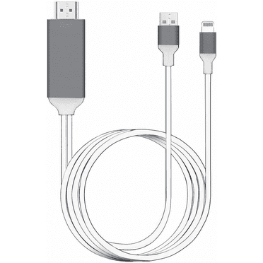 XIHAMA 6.6' Lightning to HDMI Adapter Cable, White