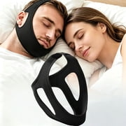 XIHAMA Anti Snoring Chin Strap for Sleeping & CPAP Users, Mouth Closing Snore Reduction Strap, Size M