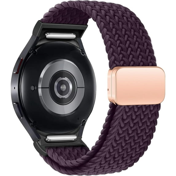 XIHAMA Bands for Samsung Galaxy Watch 7 6 5 4 FE 40mm 44mm/6 Classic 43mm 47mm/4 Classic 42mm 46mm/5 Pro 45mm,One Click Attachment,No Gap Magnetic Fabric Braided Strap for Galaxy Watch Band Women Men