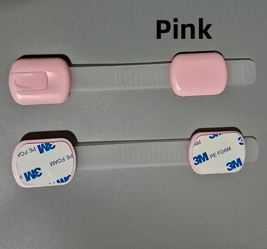 XIHAMA Child safety lock - 10 pieces, Pink multi-function drawer/door/fridge cabinet
