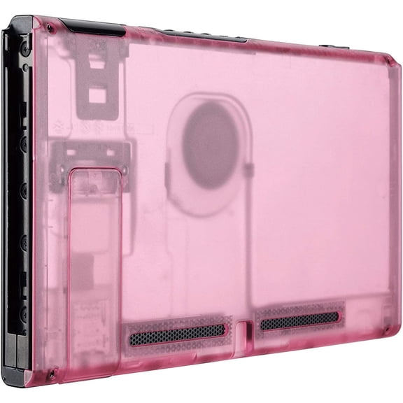 XIHAMA Clear Atomic Purple Console Back Plate DIY Replacement Housing Shell Case for Nintendo Switch Console with Kickstand – JoyCon Shell NOT Included