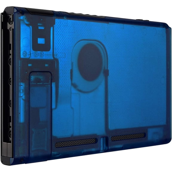 XIHAMA Clear Atomic Purple Console Back Plate DIY Replacement Housing Shell Case for Nintendo Switch Console with Kickstand – JoyCon Shell NOT Included