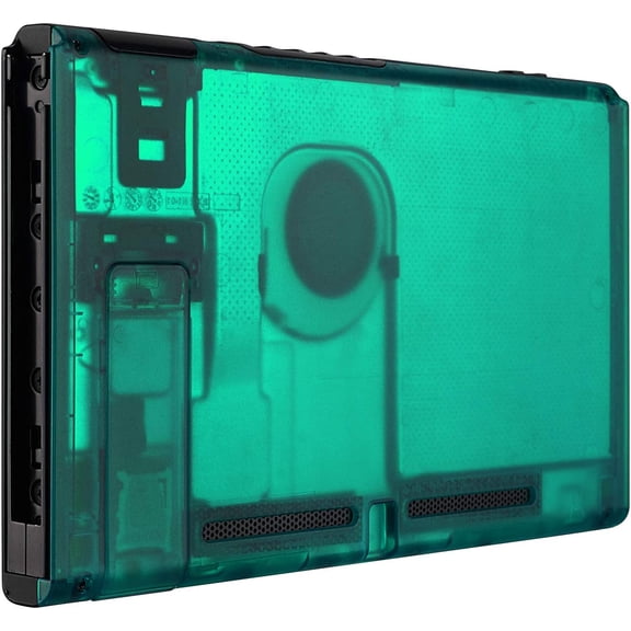 XIHAMA Clear Atomic Purple Console Back Plate DIY Replacement Housing Shell Case for Nintendo Switch Console with Kickstand – JoyCon Shell NOT Included