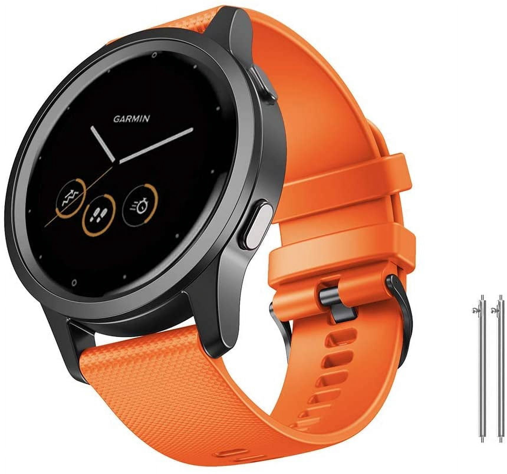 Bracelet Silicone 20mm Compatible Garmin Vivoactive 5, Venu Sq 2, Forerunner 245… - Réglable Et étanche