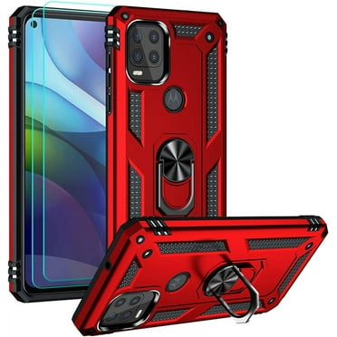 XIHAMA Compatible with Moto G Stylus 5G Case with HD Screen Protector, Military-Grade Ring Holder Stand Car Mount 16ft Drop Tested Protective Cover Phone Case for Motorola Moto G Stylus 5G
