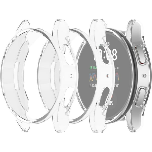 XIHAMA Compatible with Samsung Galaxy Watch 7 44mm 40mm Screen Protector, Full Protection Soft TPU Case Cover, Anti Scratch Protective Shell Bumper Case Cover for Women Man