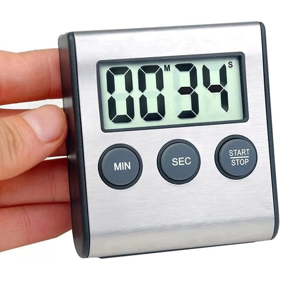 XIHAMA Digital Kitchen Timer - 1 piece, Magnetic, Large Digits, Loud Alarm HJNY21 - White