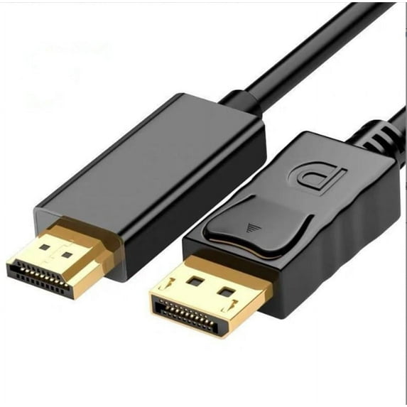 XIHAMA DisplayPort (DP) to HDMI Cable, 4K/30HZ,1080P/60HZ,1920x1200,Gold-Plated Plugs,Display Port (DP) to HDMI Lead Compatible with Monitor,PC,Laptop,Projektor