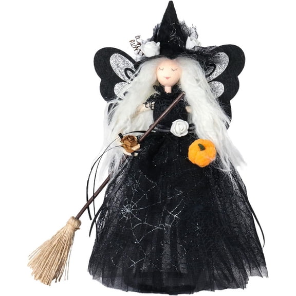 XIHAMA Halloween Decoration Witch Doll Home Party Hanging Decorations Witch Decoration Halloween Tree Topper Ornaments