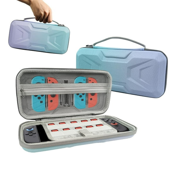 XIHAMA Hard Carrying Protective Carrying Bag Case Fit for 2025 New Nintendo Switch 2, Lightweight and Large Capacity, Accessories for Switch 2 (Blue Purple)